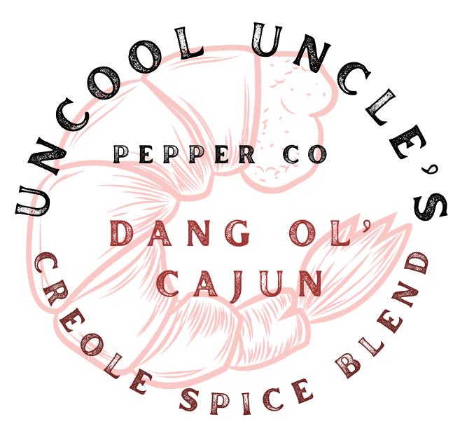 Uncool Uncle's Dang Ol' Cajun. WooWee it's good. Lg 16 oz Shaker Jar.