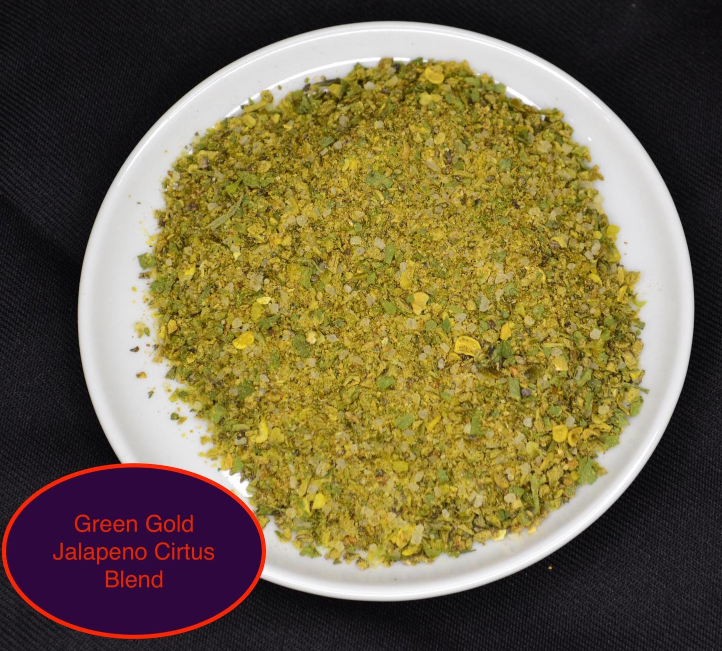 Green Gold- Jalapeno Citrus Blend. Lg 16 oz shaker jar. net 8oz (227g)