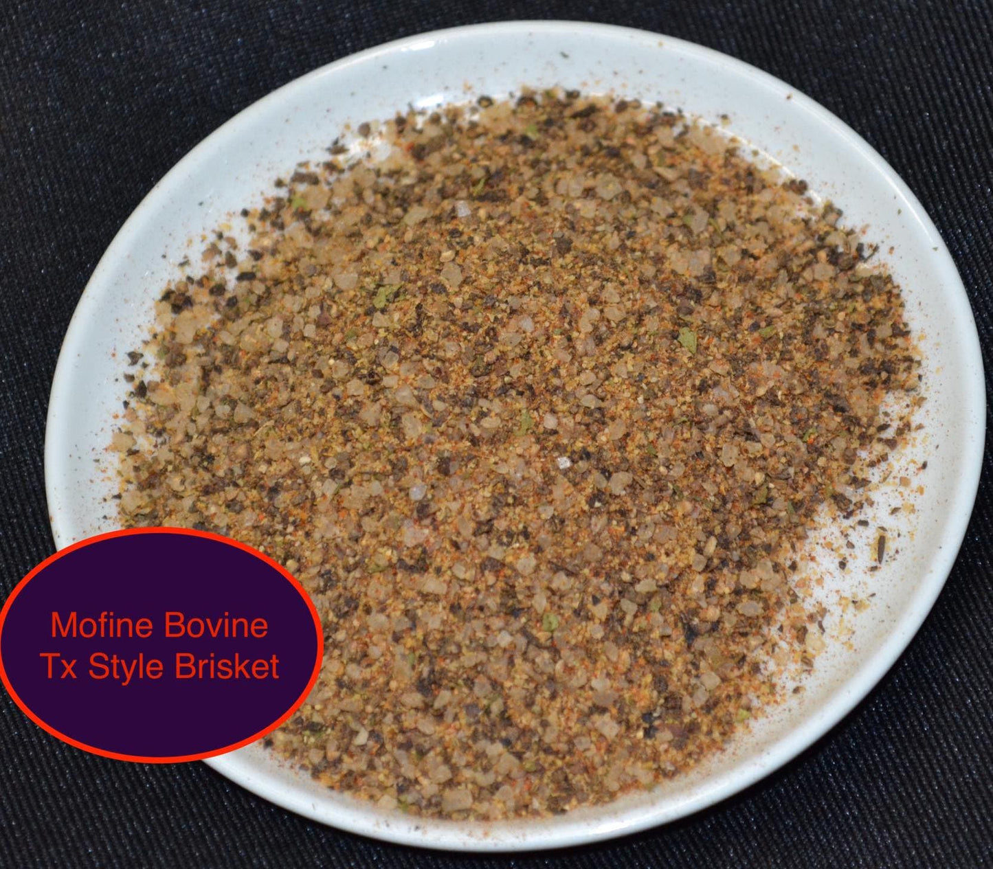 Mofine Bovine- Texas-style Brisket Rub. 16oz Shaker Jar. Native Texan Made. Net 9.5OZ (270 g)