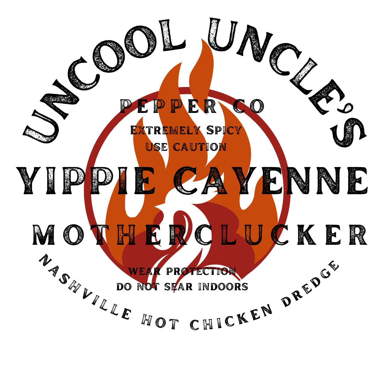 Yippie Cayenne MotherClucker- Nashville Hot Chicken Dredge. 16oz Shaker Jar Spice Blend. Net 8.5OZ (240 g)